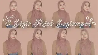 Tutorial Hijab Segiempat untuk Sehari-hari, kerja, kuliah, kondangan || Epi Santika
