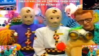 THE BIG BREAKFAST - CHRIS EVANS WITH ZIG AND ZAG - SPECIAL GUESTS CAR CRASH DUMMIES