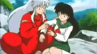 Inuyasha and kagome cute scene fandub