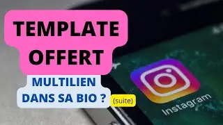 TEMPLATE INSTAGRAM- comment créer un multi-lien dans sa bio ? Template GRATUIT ! (2/2)