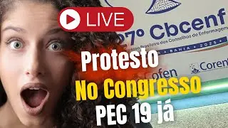 🔴 BREAKING NEWS LIVE: Protest in favor of PEC 19, took place now at the Nursing Congress