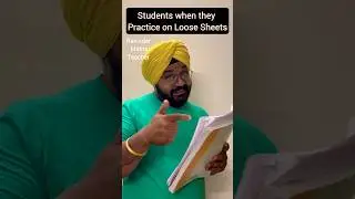 Students When They Practice On Loose Sheets 😂😂Ravinder Maths Teacher