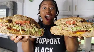 Vegan Grinder Salad Sandwich! SOOOO Good! 🥪