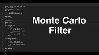 1D Localizer (Monte Carlo Filter) using python