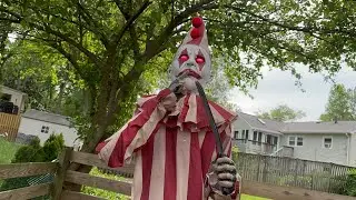 NEW FOR 2025 Spirit Halloween Silent & Deadly Clown Animatronic Demo