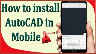 How to install autocad in mobile || Autocad in mobile || 