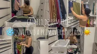 CAMBIO DE ARMARIO DE ROPA | INVIERNO A PRIMAVERA y VERANO