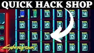 Cyberpunk 2077 QUICK HACKS SHOP LOCATION WHERE TO BUY QUICK HACKS + QUICK HACK COMPONENTS CRAFTING ⚡