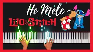He mele no Lilo ( Lilo & Stitch ) | Easy Piano Tutorial | 4K 60fps