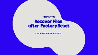 How to Recover Files after Factory Reset on Windows 10/11 (Also Free)