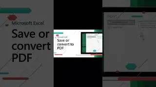 Save or convert Excel to PDF  