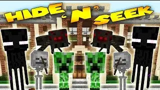 Minecraft School - MORPH MOD HIDE AND SEEK - Baby Monster School ( Modded Minigame)