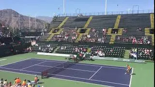 Zverev as a teenager at Indian Wells 2016