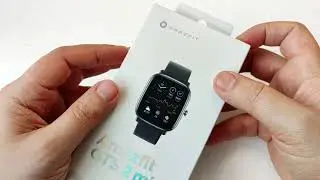 Unboxing the Amazfit GTS 2 mini smartwatch. Smartwatch from Xiaomi. Smart Watch Amazfit GTS 2mini
