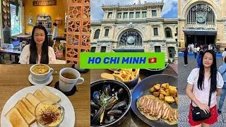 Ho Chi Minh Day Trip (Egg Coffee, Dessert & French Food) - #Vietnam #Vlog 🇻🇳 EP 3 | #越南 #foodvlog