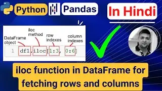 iloc function in pandas dataframe || Pandas loc tutorial | Fetching rows and columns using iloc