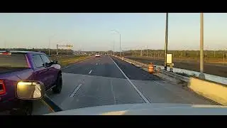 Driving a semi on S.R.417 in central Florida.