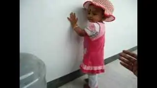 Shanini's first steps to walk