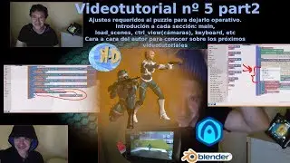 videotutorial 5 Part2. Settings to the puzzle, cameras, keybard etc