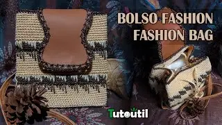 Bolso Fashion / tutorial gratis fácil para principiantes/crochet bag/ love crochet bag Tutoutil
