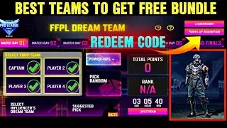 FFPL DAY 3 REDEEM CODE || FFPL BEST DREAM TEAM