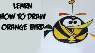 Learn how to draw Angrybirds Space - Orange Bird (Real Time)