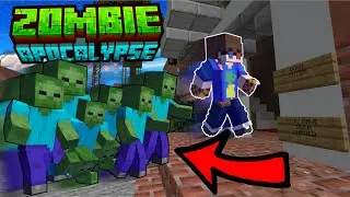 MASSIVE Zombie HORDE! Minecraft Apocalypse Finale