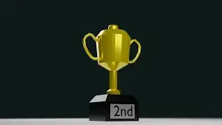 Blender Tutorial | Trophy Low poly