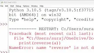 Reverse a string in Python in hindi