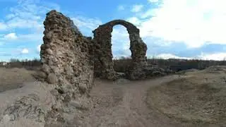 360 градусов Замковая гора в Резекне. Плейкшни холм. 03.2024