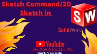 Sketch command in solidworks tutorials || How to Draw 2D Sketch in Solid Works