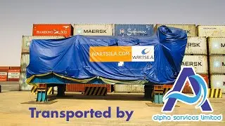 Transport of Wartsila diesel engine generators by Alpha Services Ltd