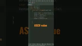 ASCII value program in java