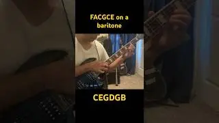 Baritone guitar alternate tuning