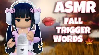 ROBLOX ASMR ~ Relaxing Fall Themed Trigger Words To Help You Sleep 😴 🍂