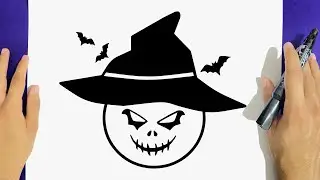 HOW TO DRAW A CUTE HALLOWEEN WIZARD