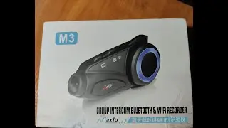 MaxTo M3 Bluetooth гарнитура и видеорегистратор  мотошлема. Group intercom bluetooth & WIFI recorder