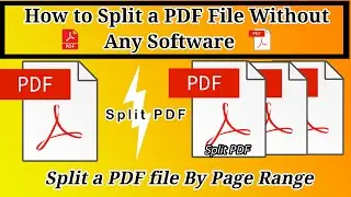 How to Split PDF File Without Any Software | Split PDF File in 1 Second | Split PDF File Free