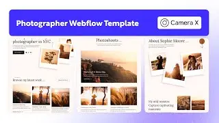 Photography Website Template | Camera X - BRIX Templates