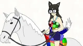 Me, riding on my horse