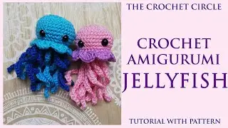 Crochet JELLYFISH amigurumi tutorial with pattern | amigurumi jellyfish