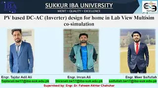 PV based DC-AC (Inverter) design for home in LabVIEW Multisim co-simulation