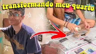 TRANSFORMANDO MEU QUARTO TUMBLR GASTANDO POUCO #episodio1 🔨🤩| Gustax