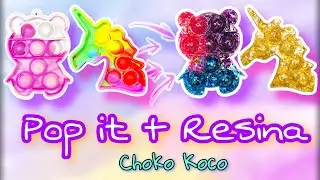 Pop it de resina: manualidades con pop it / como hacer decoraciones divertidas