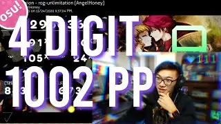 BeasttrollMC reacts to 4 digit 1002pp lokikaos rog-unlimitation HDDT FC [9.77⭐][AngelHoney] osu!