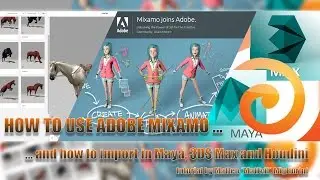Tutorial Adobe  Mixamo and import in Maya, 3DSMax and Houdini - English Version