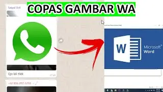 Cara Copy Gambar Atau Foto Dari WhatsApp Ke Microsoft Word