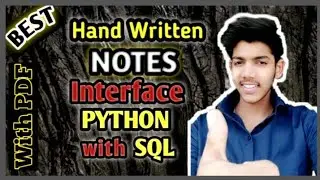 Interface Python With SQL Best Notes || Class 12th Boards || Computer Science With Python