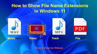 File name extension windows 11 | How to Show File Name Extensions | How to Videos