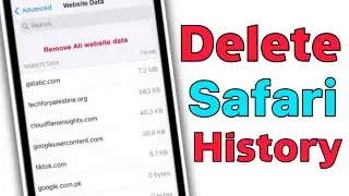 How To Delete Safari History On IPhone | Reset IPhone Safari.